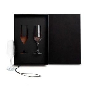 Jogo de Taças de Vidro para Champagne 186 Ml 2 Pçs Personalizado