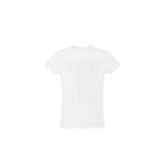 Camiseta Unissex de Corte Regular Branca para Brinde