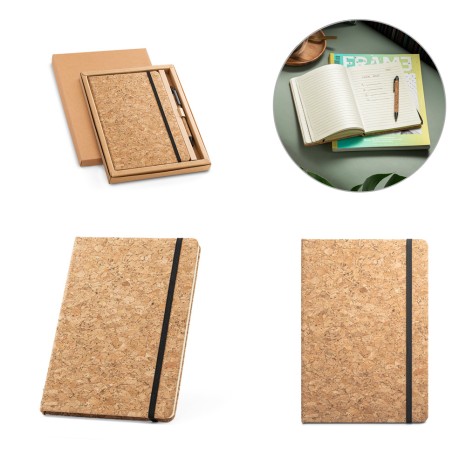 Conjunto de Bloco de Notas com Caneta Personalizado