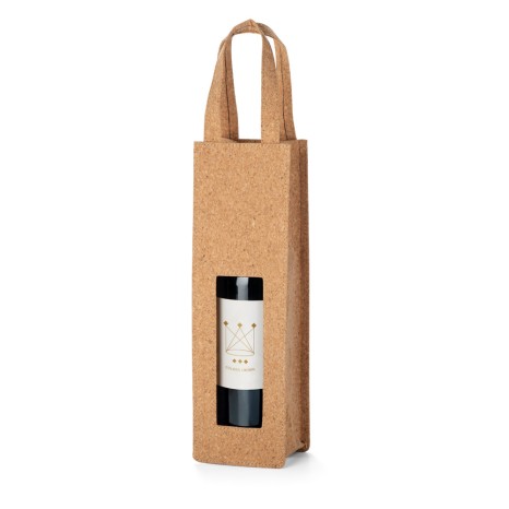 Sacola de Cortiça para Garrafa de Vinho Personalizada