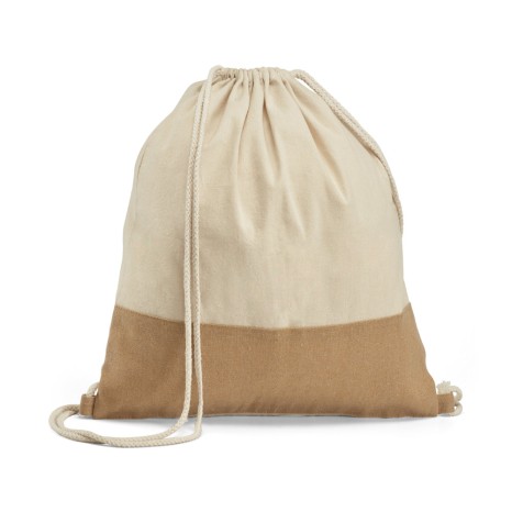 Mochila Saco de Algodão e Juta Personalizada para Brindes