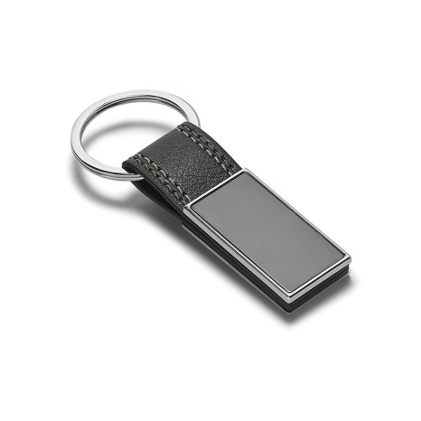 Chaveiro de Metal com Couro Personalizado com Nome