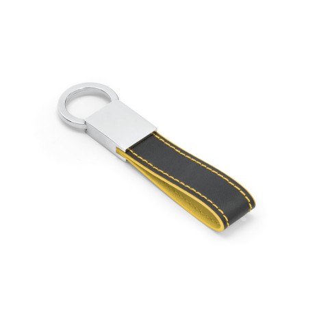 Chaveiro de Couro com Metal Personalizado com Nome