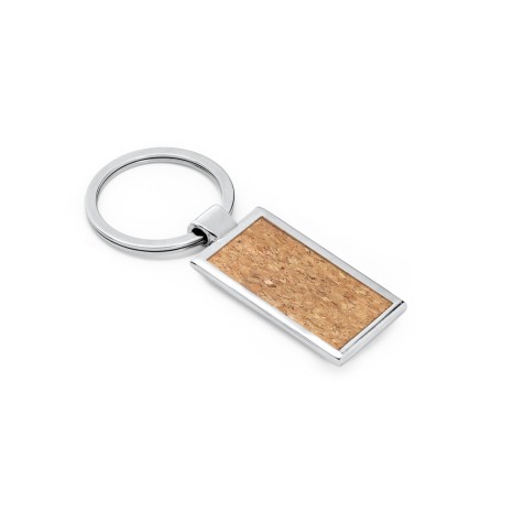 Chaveiro de Cortiça com Detalhes em Metal