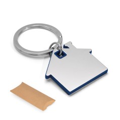 Chaveiro de Metal Formato Casa Personalizado com Logomarca Da Empresa