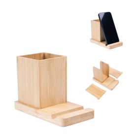 Porta Canetas com Suporte para Celular e Copo Personalizado
