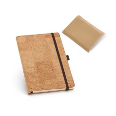 Bloco de Notas Ecológico com Capa de Cortiça com Logotipo