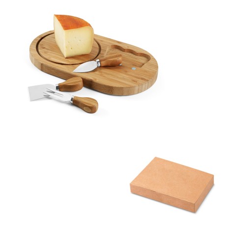 Kit Queijo Bambu Personalizado