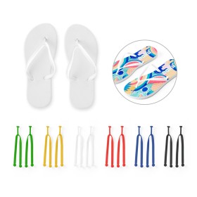 Chinelos com Sola em Eva e Tira em PVC Personalizado