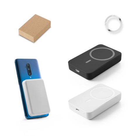 Bateria Portátil em Abs 100% Reciclado e Lítio 10.000Mah Promocional