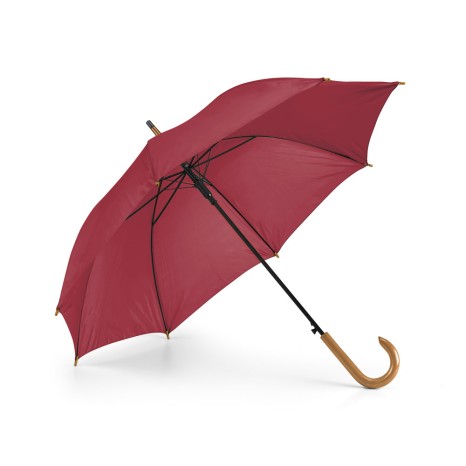 Guarda Chuva 100 cm Automático com Cabo de Madeira