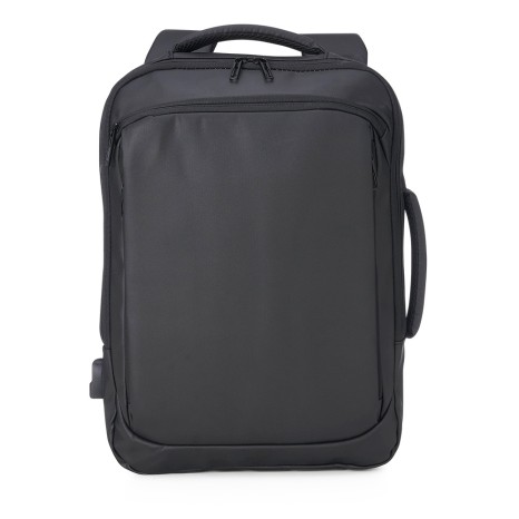 Mochila Couro Sintético Usb 22L Promocional