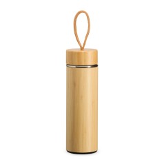 Garrafa Térmica Bambu 400Ml para Brinde