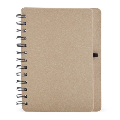 Caderneta kraft b6 com porta caneta personalizado