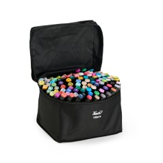 Kit Canetas Marcadoras Pontas Duplas 108 Cores Personalizado