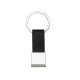 Chaveiro de Metal com Couro com Logotipo