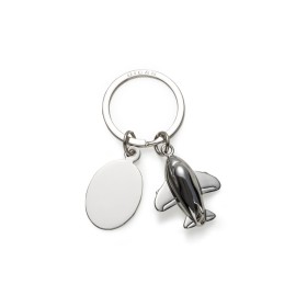 Chaveiro Metal Avião com Placa para Empresas