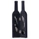 Kit Vinho Plástico Resistente 4 Peças Formato Garrafa Personalizado