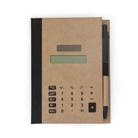 Bloco de Anotações com Autoadesivos e Calculadora com Logotipo