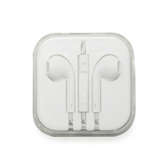 Fone de Ouvido com Microfone -Branco/Branco Promocional