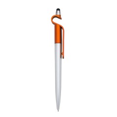 Caneta Plástica P. Celular e Ponta Touch com Logotipo