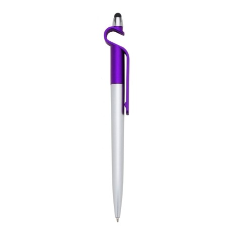 Caneta Plástica P. Celular e Ponta Touch com Logotipo