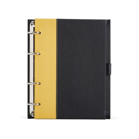 Caderno Fichário de Couro Sintético Promocional