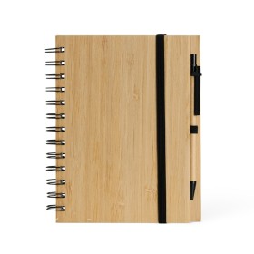 Bloco de Anotações Bambu com Caneta Personalizado